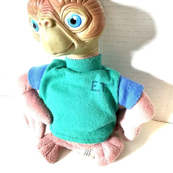 Vintage ET Extra Terrestrial 1997 Anu Plastic Head Plush Stuffed Toy 5" - Picture 3 of 5